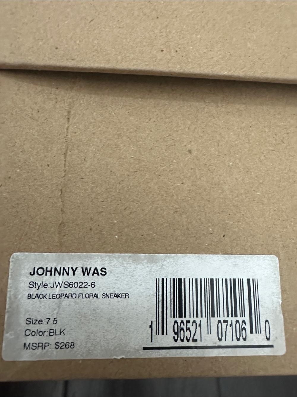 Johnny Was Black Leopard Floral Sneakers - Picture 2 of 9